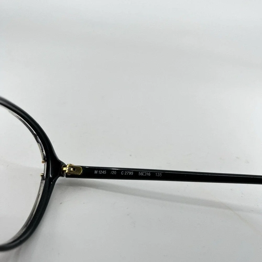 Silhouette Eyeglasses Frames Black Round 1245 /20‎ C 2799 56-16-135 H7516